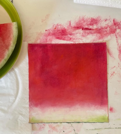 Daisy Craddock - Watermelon in Progress