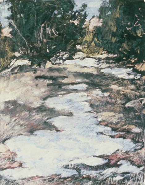 Daisy Craddock - Study for Cedars, Melting Snow